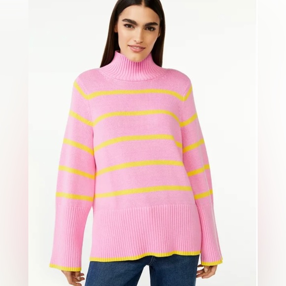 Free Assembly Women’s Tall Rib Turtleneck Sweater - Picture 2 of 5